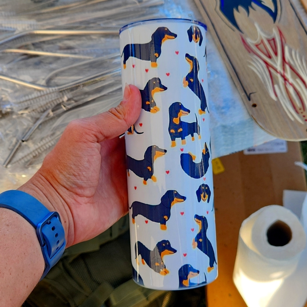 Dachund puppy 20oz tumblers